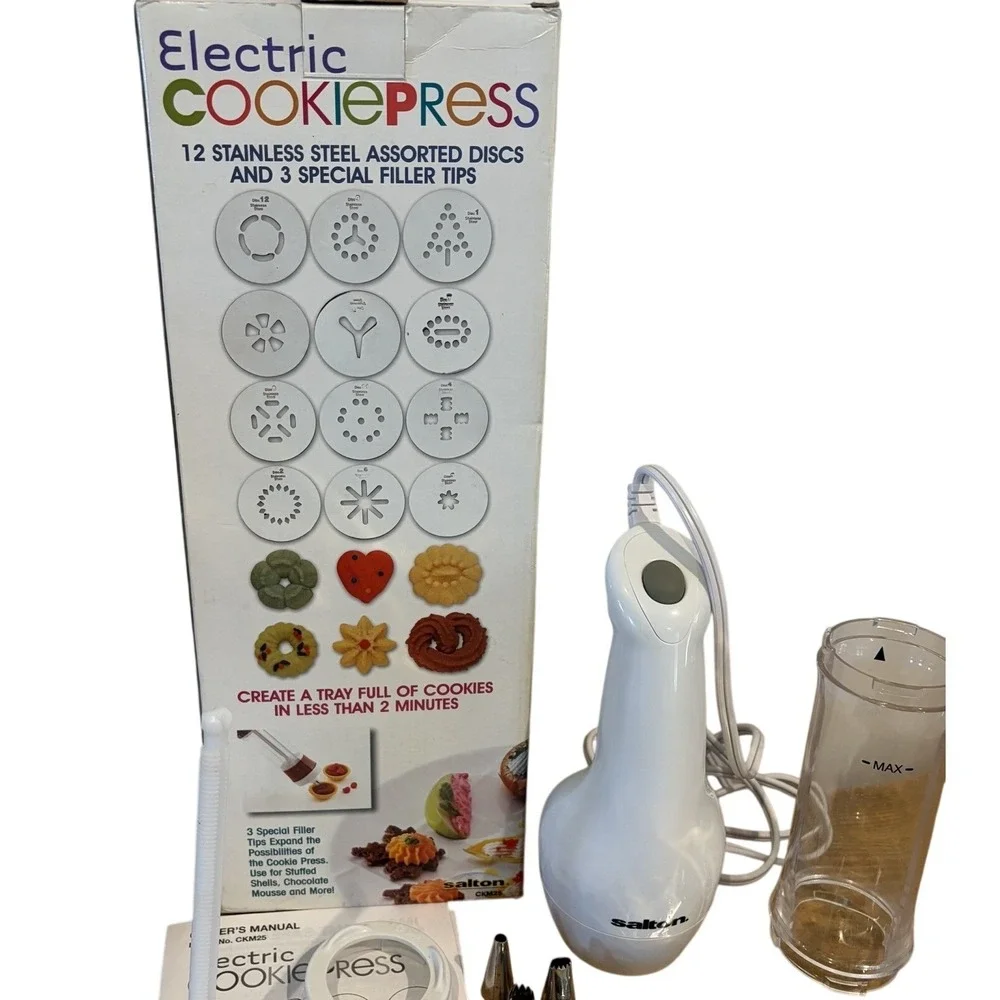 Vintage Salton‎ Electric Cookie Press CKM25 Brand New Free Shipping